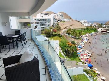 Se vende departamento amoblado frente al mar en playa embajadores santa mara