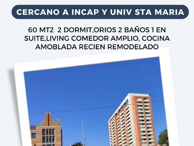 Se vende dpto 2d 2b 60mt2 cerca inacap valparaíso