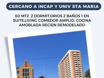 Se vende dpto 2d 2b 60mt2 cerca inacap valparaíso