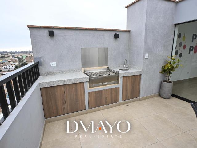 Se vende moderno departamento de 3 habitaciones, cerca al Centro Comerc. Real Plaza de Guardia Civil