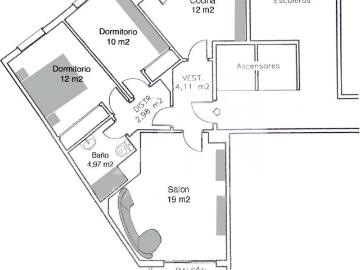 SE VENDE PISO DE DOS HABITACIONES CON TERRAZA EN LA ZONA DEL COLEGIO SAGRADO CORAZÓN CON 1 PLAZA DE GARAJE AMPLIA Y DOS TRASTEROS