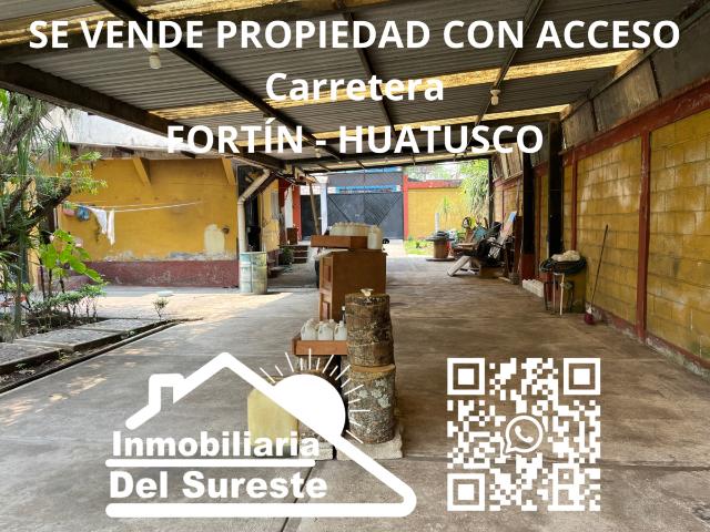 ?SE VENDE PROPIEDAD CON ACCESO A CARRETERA FORTÍN HUATUSCO