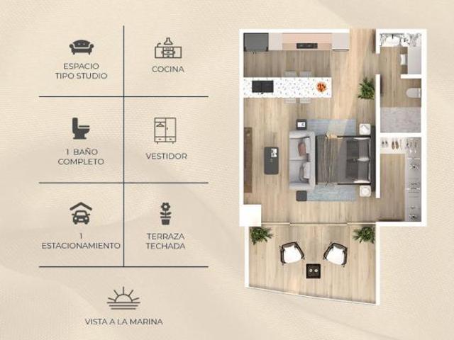 Se venden departamentos tipo loft exclusivo a pie de playa
