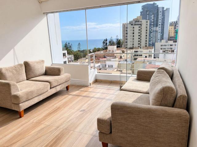 Se Alquila Departamento Con Vista Al Mar. 2 Dorm + Cochera
