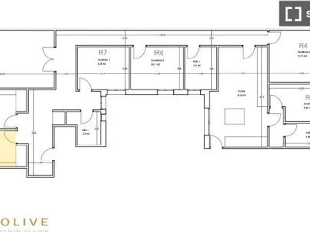 Se alquila habitación en piso compartido de 7 habitaciones en Goya, solo profesionales y estudiantes