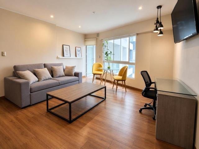 ¡Se alquila hermoso departamento amoblado en Miraflores!