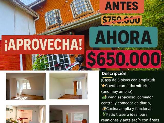 SE ARRIENDA CASA EN CIUDAD SATELITE MAIPU