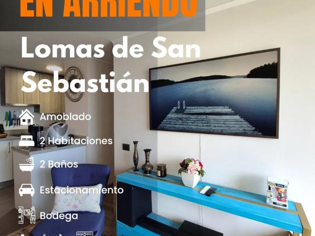 Se arrienda depto amoblado 2d 2b 1e 1bg lomas de san sebasti