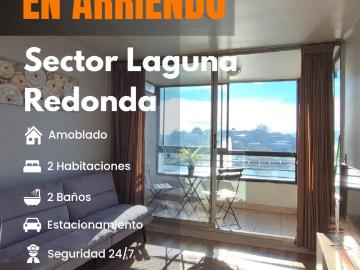 Se arrienda depto amoblado frente a laguna redonda 2d 2b 1e