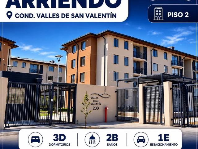 Se Arrienda Departamento Nuevo Valles De San Valentín