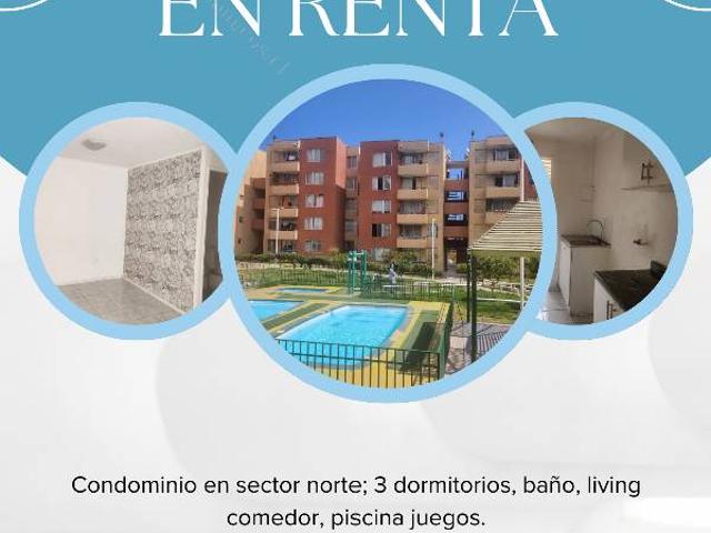 Se arrienda dpto en condominio antofagasta