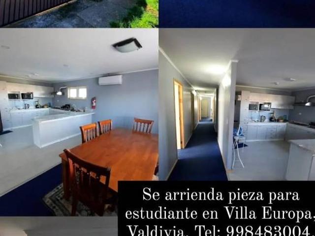 Se arrienda habitacion amoblada a estudiantes por mes
