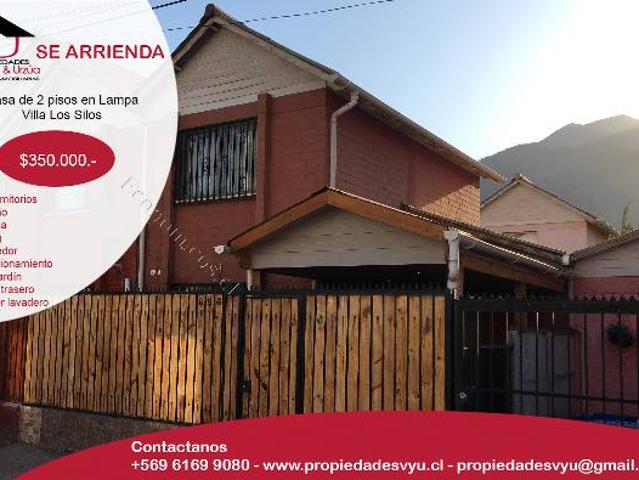 se arrienda hermosa casa en Lampa