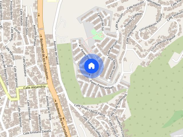 Se renta casa en calle x, Colonia Colinas del Rey, C.P. 22634