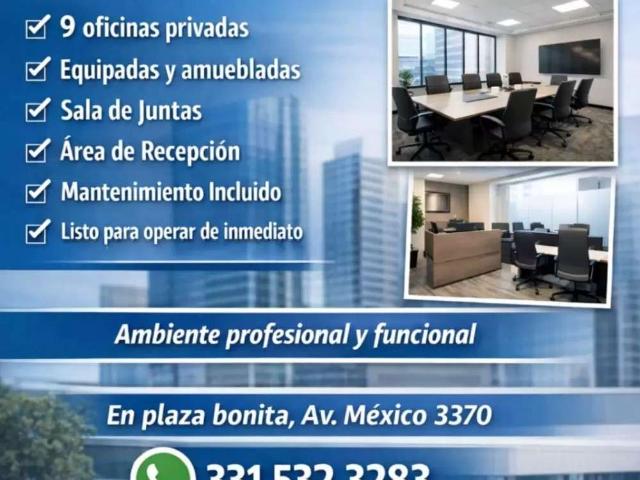 Se renta corporativo completo amueblado