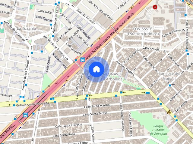 Se renta departamento Anillo Perif. Nte. Manuel Gómez Morín 1066, Puerta del Valle, 45140 Zapopan, Jal. #1066, Colonia La Arboleda, C.P. 45148