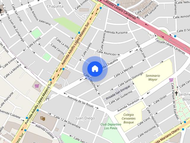 Se renta departamento Av. Lázaro Cárdenas 3490, Colonia Chapalita, C.P. 44500