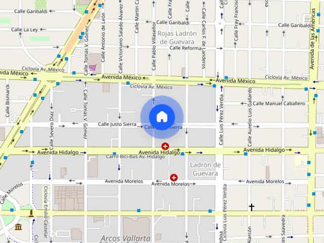 Se renta departamento en C. Justo Sierra 2494, Ladron De Guevara, 44650 Guadalajara, Jal. #2494, Colonia Rojas Ladrón de Guevara, C.P. 44650