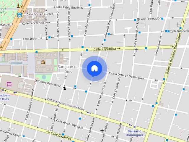 Se renta departamento en Calle Josefa Ortiz de Domínguez #152, Colonia San Juan de Dios, C.P. 44360
