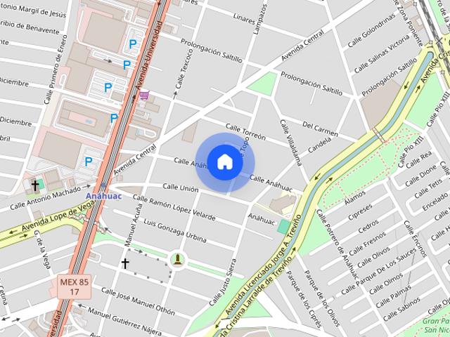 Se renta departamento en Av. de la Juventud 100, Cuauhtemoc, Residencial Potrero de Anahuac, 66450 San Nicolás de los Garza, #100, Colonia Potrero Anáhuac, C.P. 66456