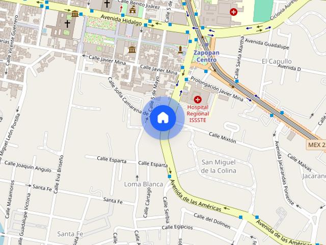 Se renta departamento en Av. de las Américas 308, Loma Blanca, 45100 Zapopan, Jal. #308, Colonia Zapopan Centro, C.P. 45100