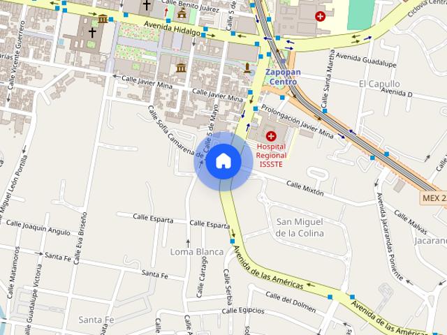 Se renta departamento en Av. de las Américas 308, Loma Blanca, 45100 Zapopan, Jal. #308, Colonia Zapopan Centro, C.P. 45100