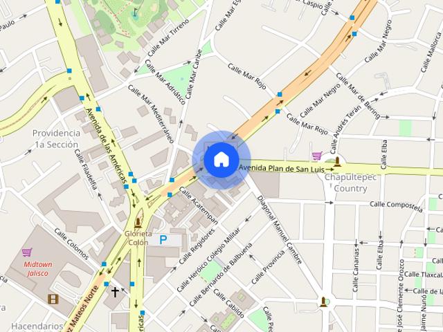 Se renta departamento en Plan de san luis, Colonia Country Club, C.P. 44610