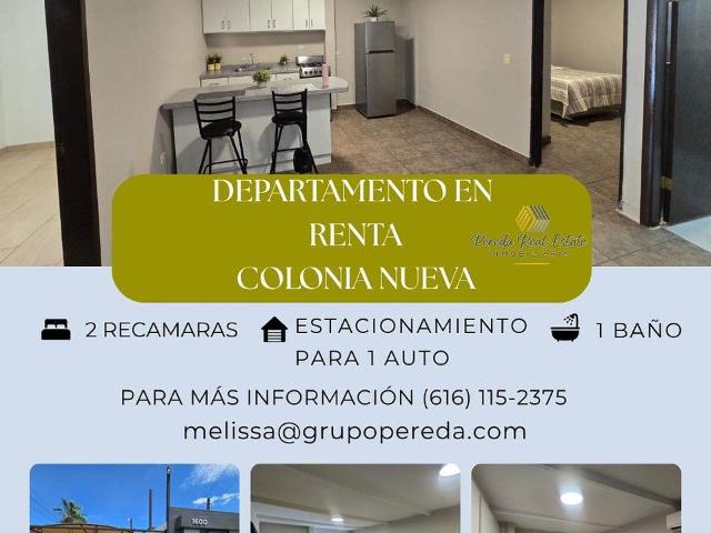Se renta departamento equipado