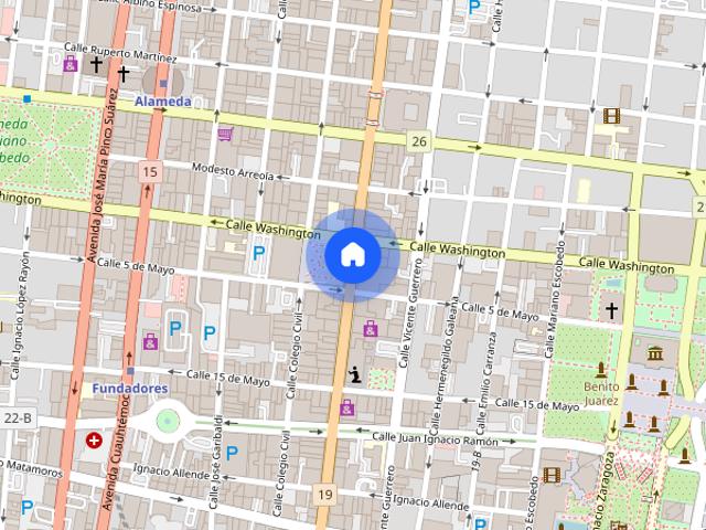Se renta departamento WASHINGTON, Colonia Monterrey Centro, C.P. 64000