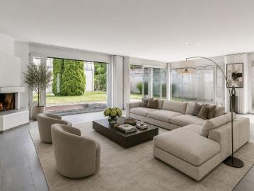 Semi detached house, a large garden, a terrace offering a great view