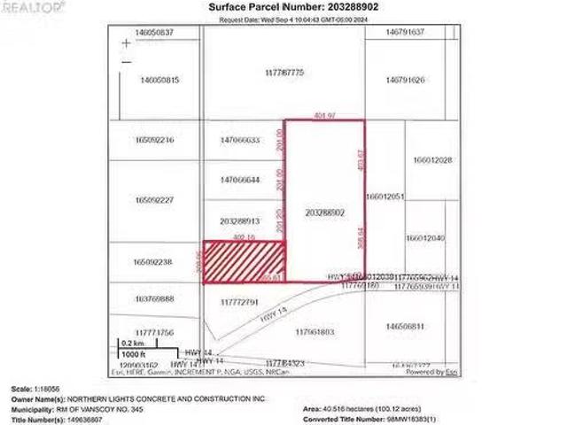 Senger 20 Acres, Vanscoy Rm No. 345, SK, S0K 1V0 vacant land.