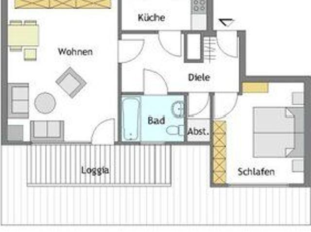 seniorengerechte 2 Zimmer Wohnung in Mülheim Stadtmitte mit WBS