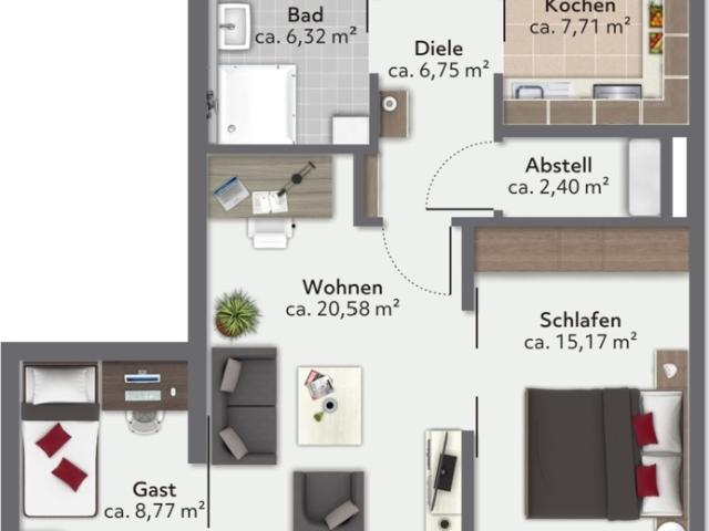 Seniorentraum: Barrierefreie 3 Zi Whg mit Balkon in Baar Ebenhausen betreutes Wohnen auf Wunsch