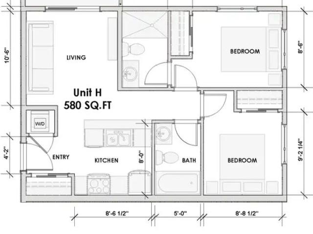 Seaboard — 2 Bedroom