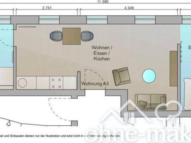 Seckenheimer Hauptstraße 1 Zimmerwohnung A3