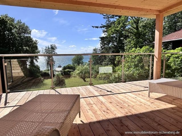 Seezauber in Ambach: Exklusive Terrassen Wohnung mit Sonnenuntergang & Seezugang