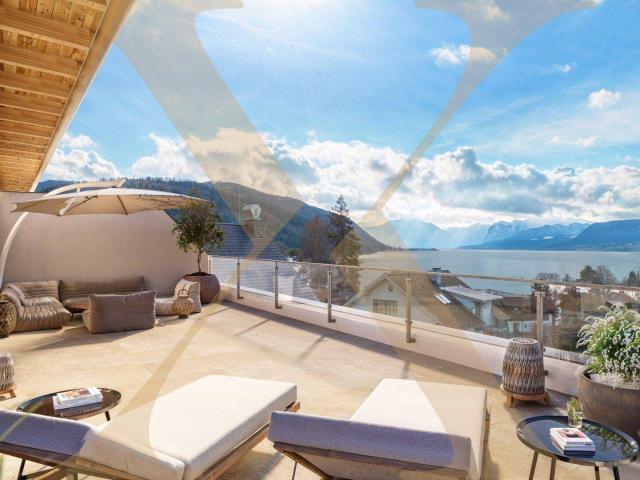 SEEBLICK! Traumhafte Penthouse Wohnung mit beeindruckender Terrasse im Zentrum von Seewalchen a.A.!