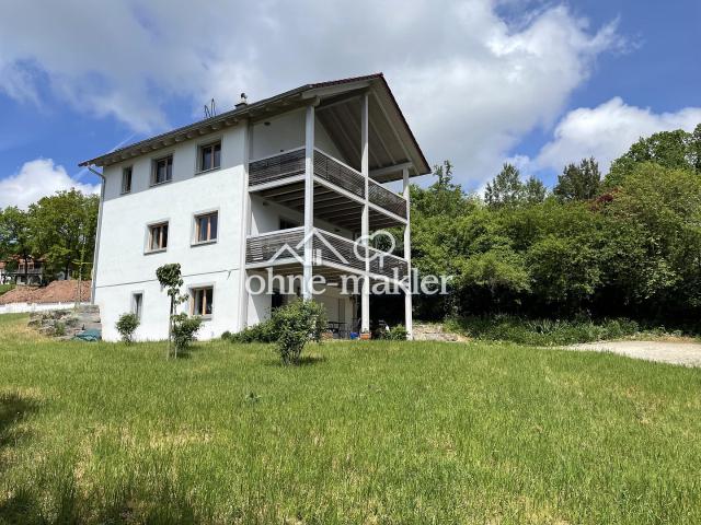 Seeblick KfW 40 Effizienz freistehendes Einfamilienhaus Massivholz Fränkisches Seenland