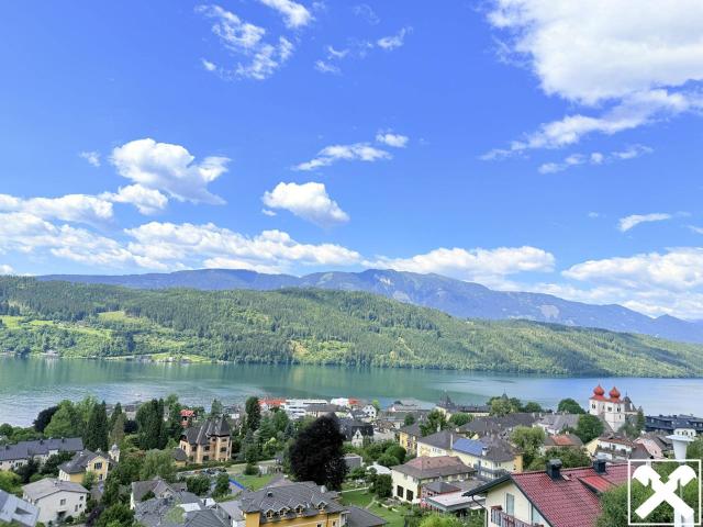 Seeblickwohnung mit großer Terrasse im Herzen von Millstatt