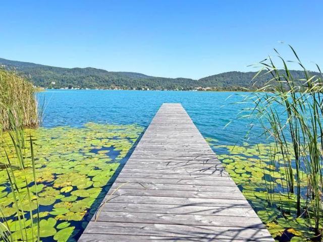 Seepenthouse mit privatem Seezugang, Pool und Badehaus am Wörthersee