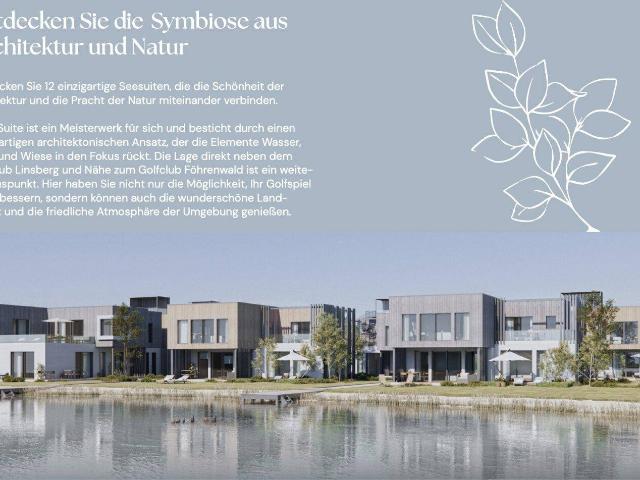 Seesuiten Lanzenkirchen – Gartensuite 12: Großzügiger Garten & Terrasse direkt am Badeteich
