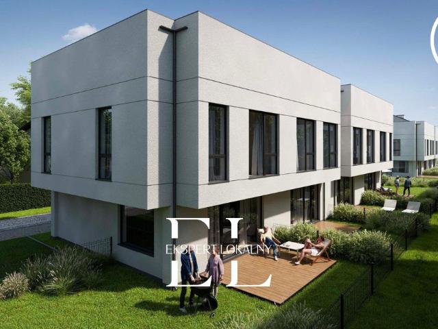Segment bliźniaków z dużym poddaszem i ogródkiem, 85 m²