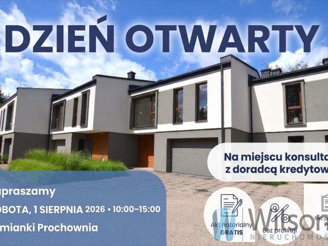 Segment środkowy 145 m² w Łomiankach nowoczesny dom