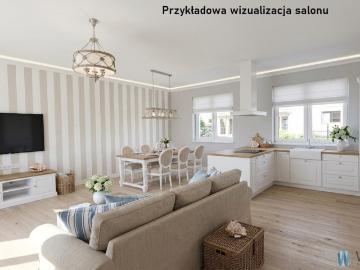 Segment środkowy z ogrodem, garażem i 4 sypialniami