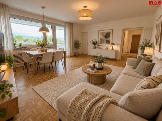 Sehr einladende, großzügige 2 Raum Wohnung mit Loggia! Im Stadtteil Niedernhart/Spallerhof direkt neben dem Vital und Einkaufszentrum Muldenstraße!