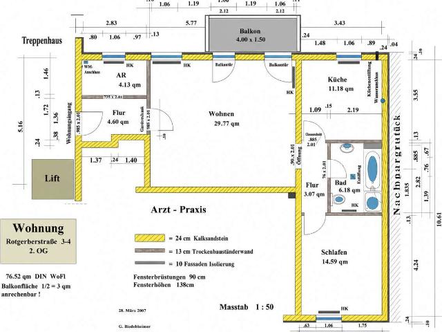 Sehr schöne 2 Raumwohnung im Zentrum von Greifswald !