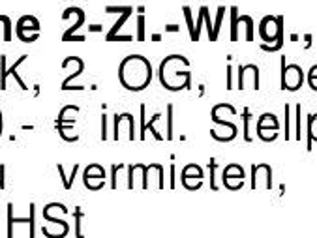 Sehr schöne 2 Zi. Whg 70 m², Dusche, EBK, 2. OG, in bester Woh