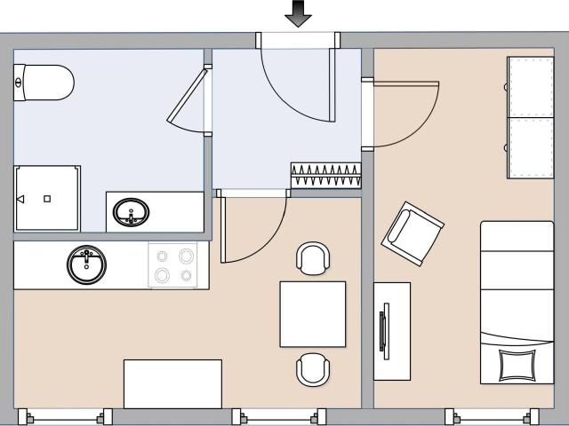 Sehr schöne 2 Zimmer Wohnung