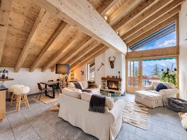Sehr schönes 4,5 Zimmer Doppelhaus/Penthouse mit wunderschönem Blick auf die Alpen