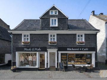 Seltene Gelegenheit: Charmantes Schieferhaus mit historischem Flair, Wohnbereich und 2 Ladenlokalen